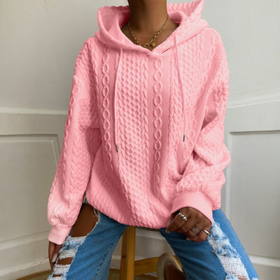 Gunnel™ | Mysig stickad hoodie