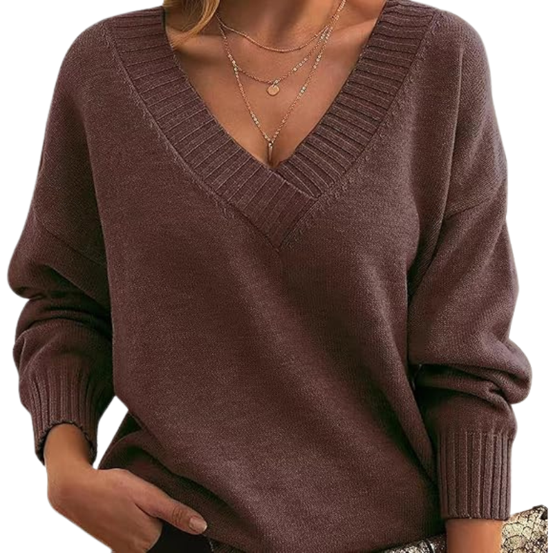 Svea™ | Chic kashmir V-tröja