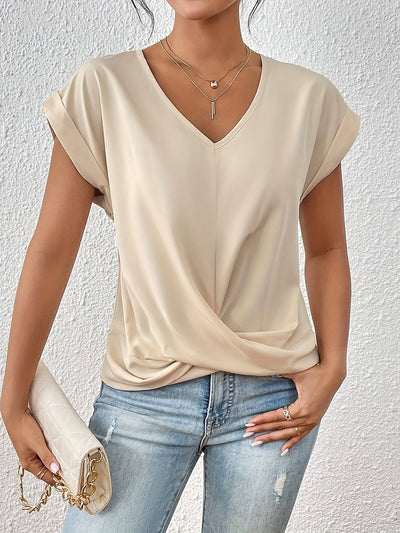 Gunborg™ | Mjuk V-ringad t-shirt