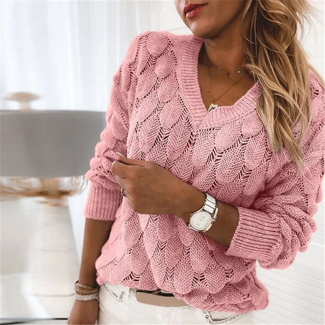 Ester™ | Elegant V-ringad tröja