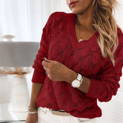 Ester™ | Elegant V-ringad tröja