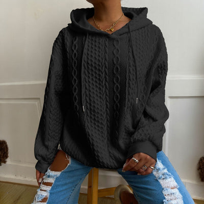 Gunnel™ | Mysig stickad hoodie