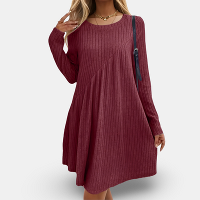 Clara™ | Mjuk och Bekväm Klänning med Långa Ärmar